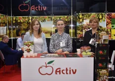 Marlena Wozniak, Monika Korbus-Bialek and Ilona Zolcik-Loboda from Polish apple exporting company Activ and the Fruit Family Association.